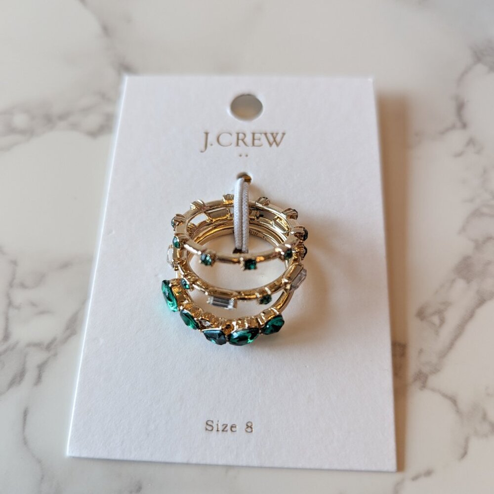 J.Crew Factory Crystal Gems Layering Set - Picture 3 of 7